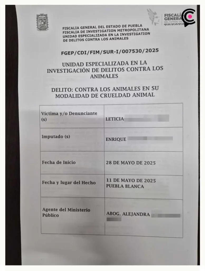 Denuncian asesinato de mascota en fraccionamiento Puebla Blanca de Lomas de Angelópolis