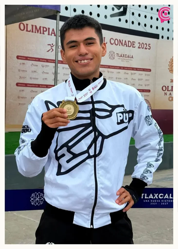 Roberto Cázares ganó medalla de oro para Puebla en la Olimpiada Nacional 2025