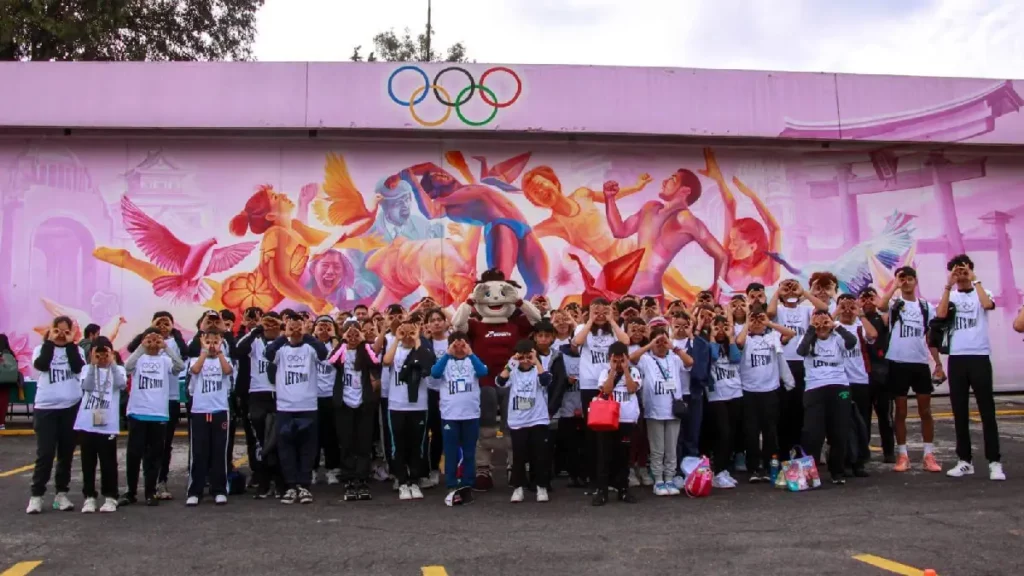Participaron estudiantes de las escuelas de iniciación del IMDP en actividades del Comité Olímpico Mexicano