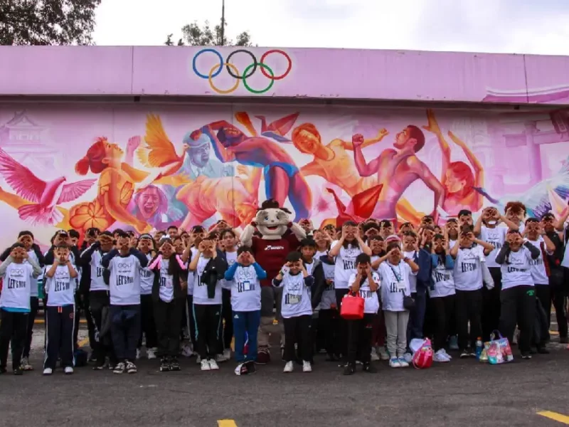 Participaron estudiantes de las escuelas de iniciación del IMDP en actividades del Comité Olímpico Mexicano