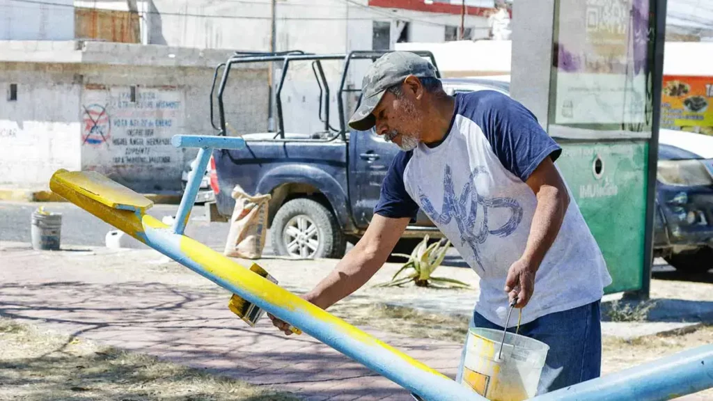 Ayuntamiento de Puebla dará mantenimiento a juegos infantiles, ejercitadores y bancas de parques públicos  