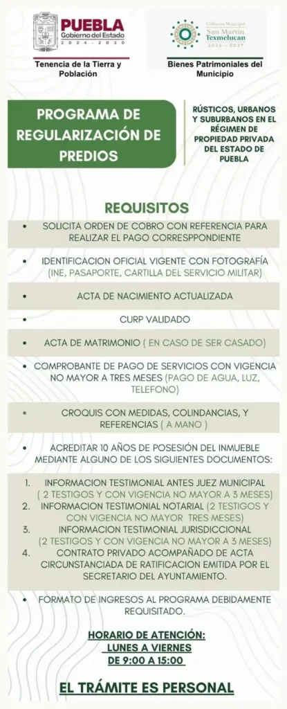 Municipio y estado firman convenio para regularizar predios de Texmelucan
