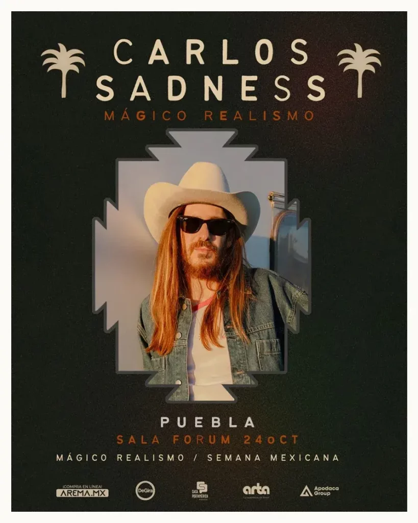 Carlos Sadness llega a Sala Forum en Cholula para complacer a todos sus fanáticos