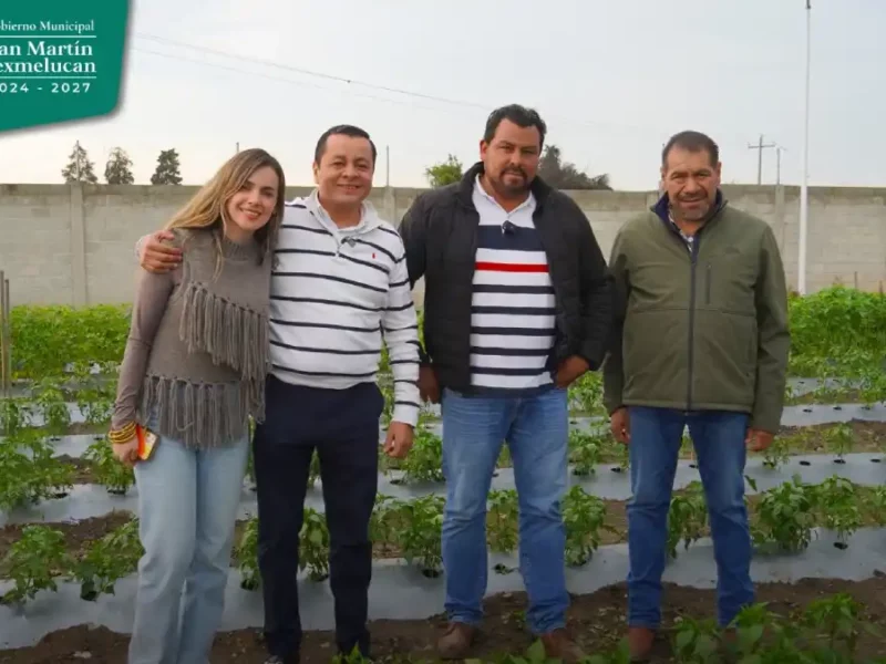 Gobierno de Texmelucan implementa huerto de traspatio para reutilizar aguas tratadas del rastro municipal