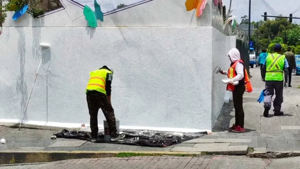 Borran mural dedicado a víctimas de violencia ácida en Puebla