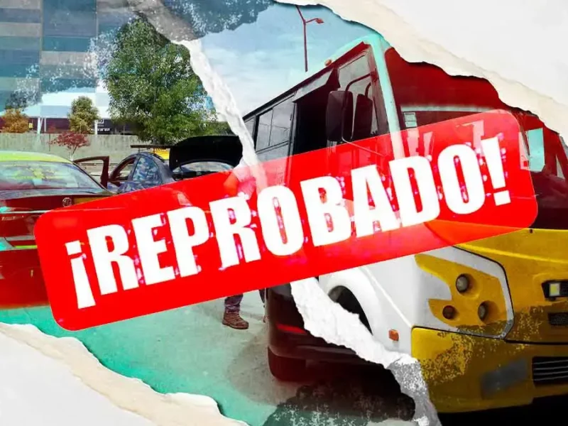 En una semana, 63% del transporte público y taxis de Puebla reprobó la revista vehicular
