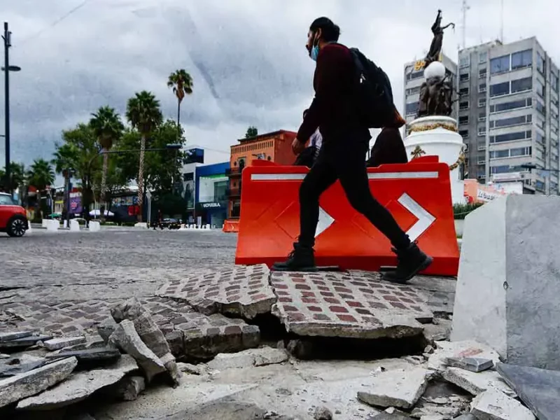 Obras de infraestructura en Puebla capital presentan fallas a menos de cinco años de inaugurarse