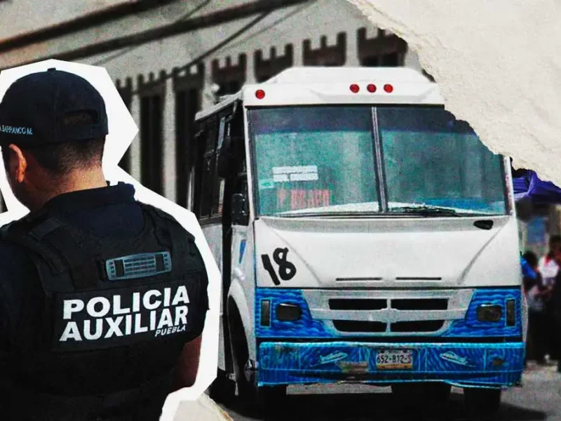 Policía Auxiliar de Puebla intentó impedir robo en Ruta 18 y terminó golpeado por carteristas