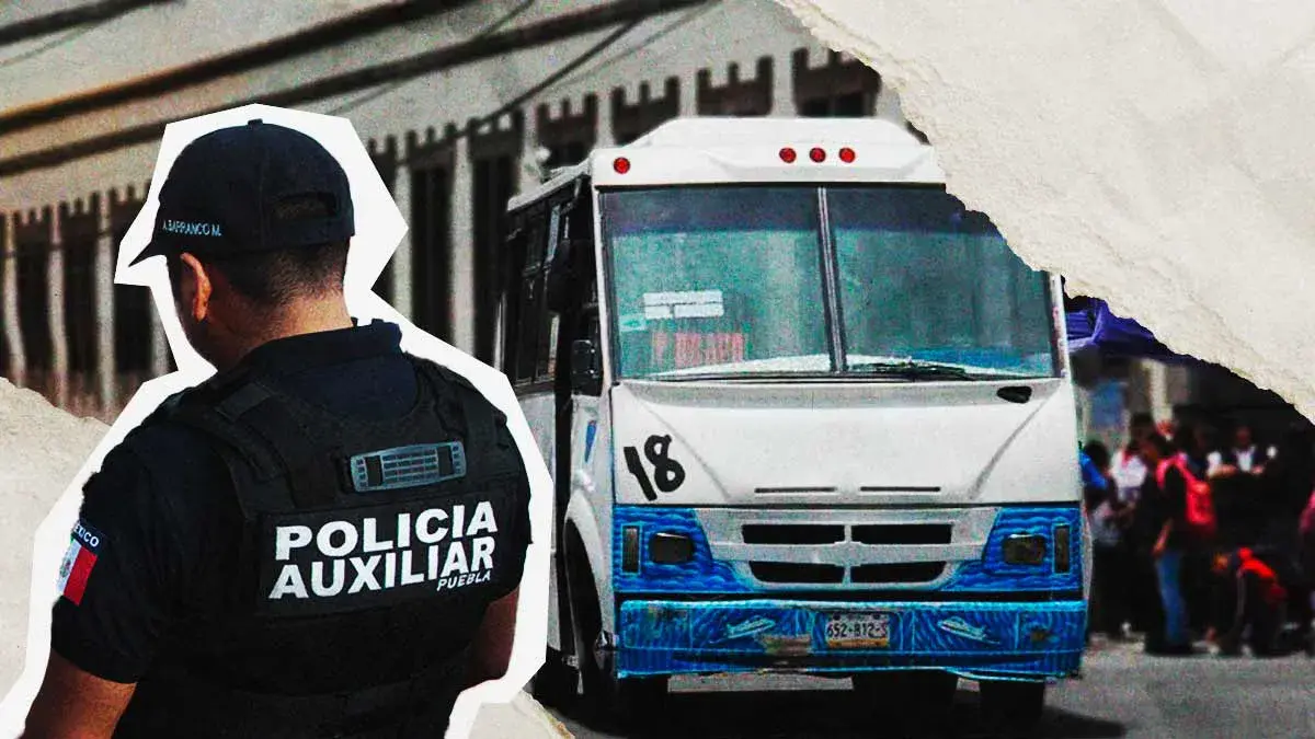 Policía Auxiliar de Puebla intentó impedir robo en Ruta 18 y terminó golpeado por carteristas