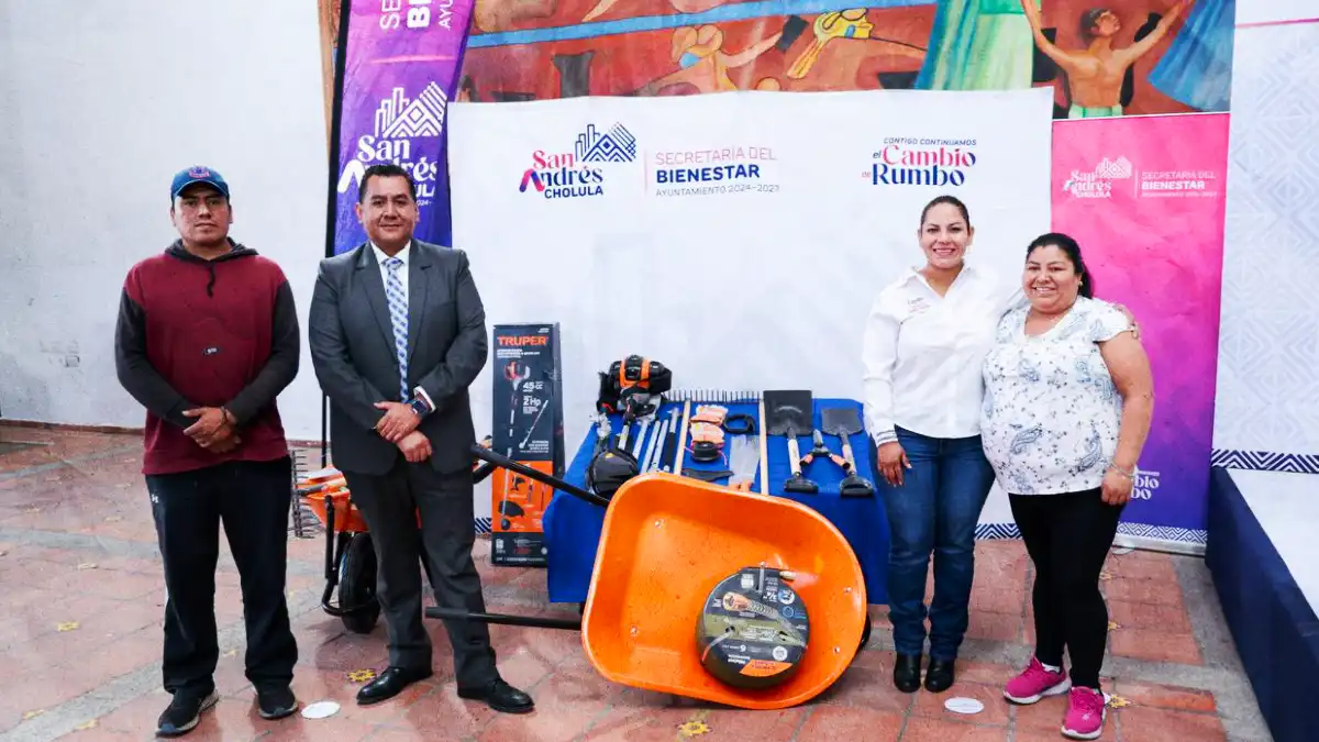Mejoran entornos escolares con kits de jardinería en San Andrés Cholula