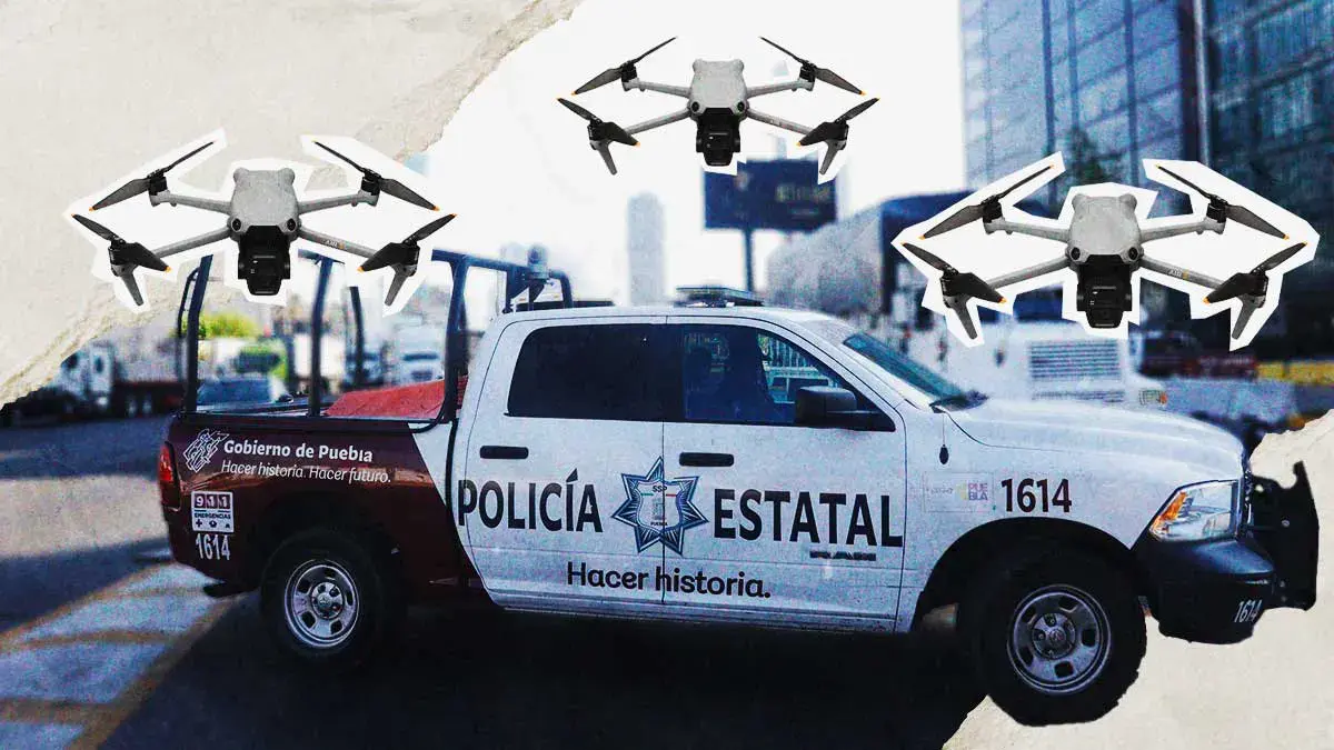 Patrullas de la Policía Estatal de Puebla contarán con drones para mejorar vigilancia