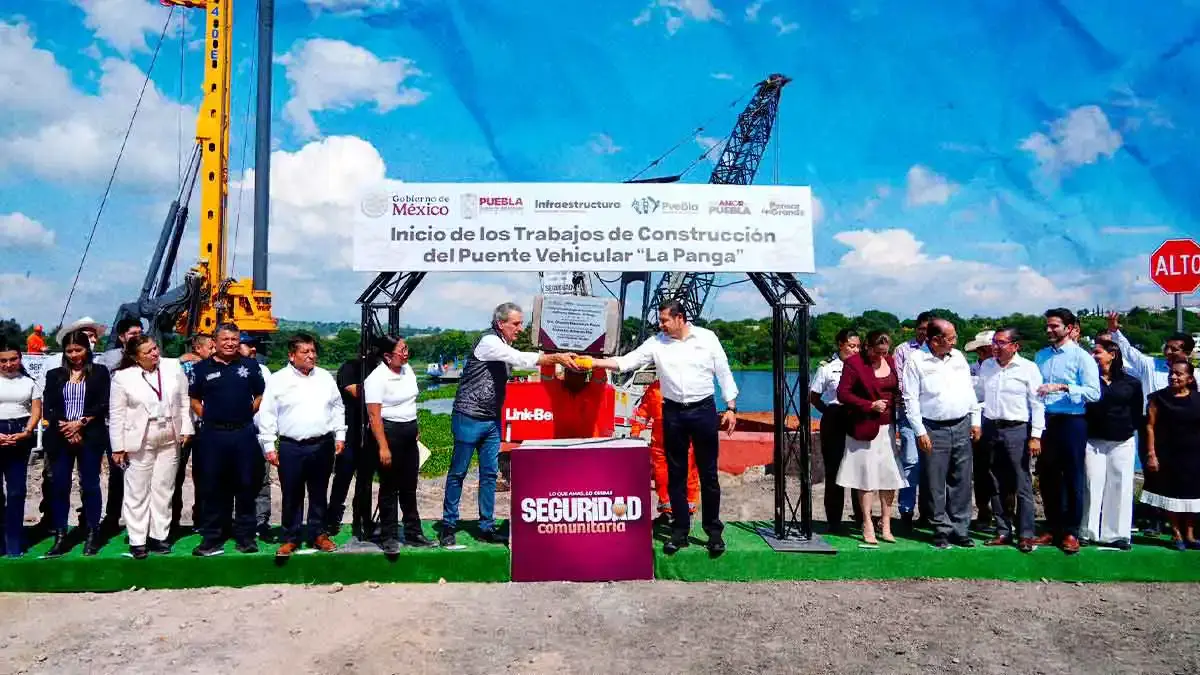 Comienza construcción del puente vehicular “La Panga” en San Baltazar Tetela; cruzar Valsequillo tomará un minuto