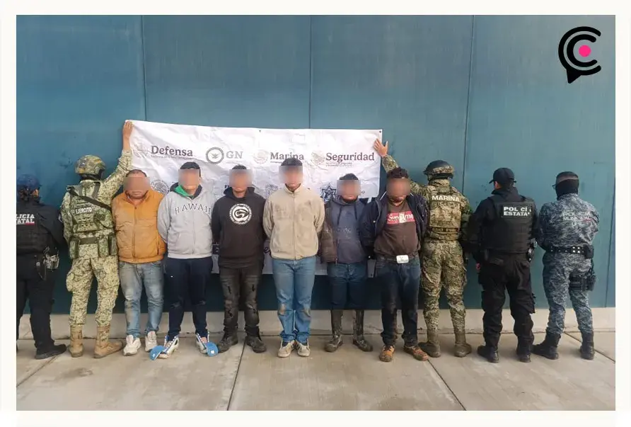 Tras cateo, desmantelan red de huachicol en Coronango, Puebla; detienen a seis delincuentes