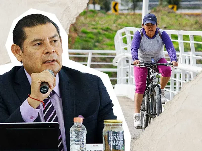 Alejandro Armenta promete 500 kilómetros de ciclopistas en Puebla para el término de su sexenio