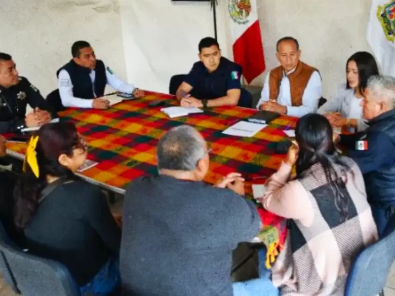 Refuerzan vigilancia en zonas limítrofes de Santa Bárbara Almoloya a través de Mesa de Seguridad