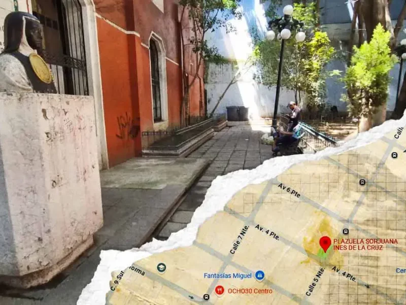 Ayuntamiento rehabilitará plazuela Sor Juana Inés de la Cruz en el Centro Histórico de Puebla
