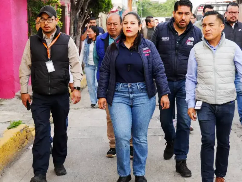 Atiende Lupita Cuautle a familias afectadas por las lluvias