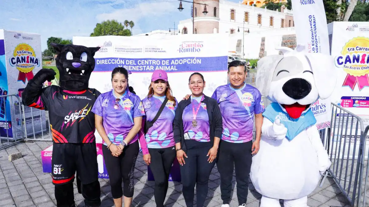 Celebra San Andrés Cholula su Primera Carrera Canina