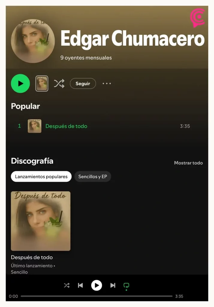 Edgar Chumacero se estrena como cantante; sube a Spotify su tema musical "Después de todo"