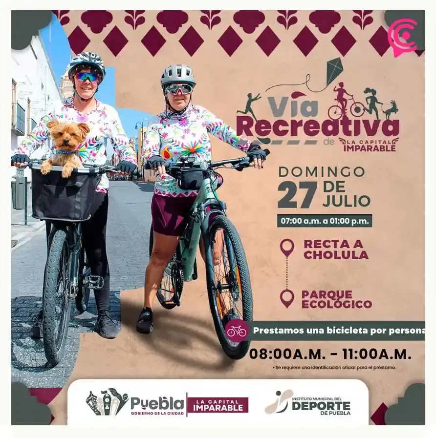 Habrá colecta de croquetas en la Vía Recreativa Metropolitana de Puebla el 27 de julio