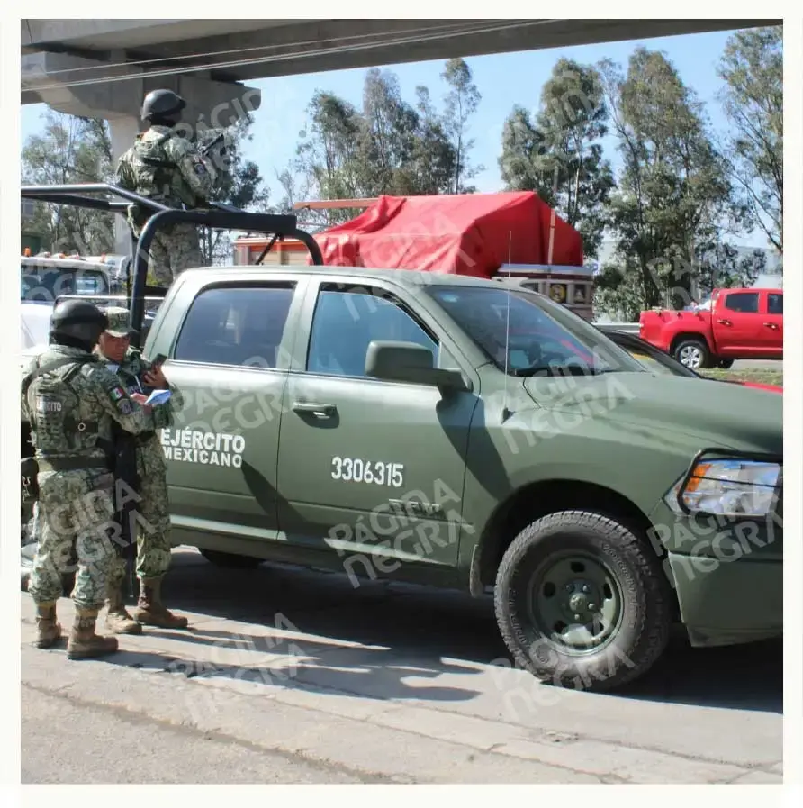 Ejército Mexicano realiza operativo.