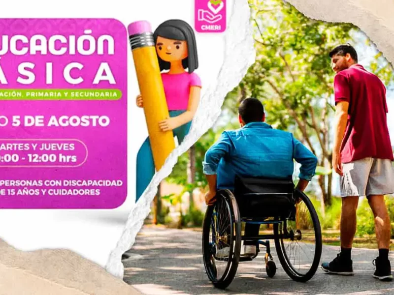 Invita DIF Puebla Capital al Taller de Regularización en educación básica para personas con discapacidad