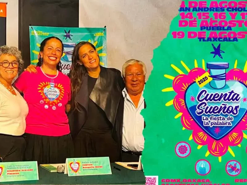 Festival “Cuenta Sueños, La Fiesta de la Palabra” llega a Puebla, Tlaxcala y Cholula