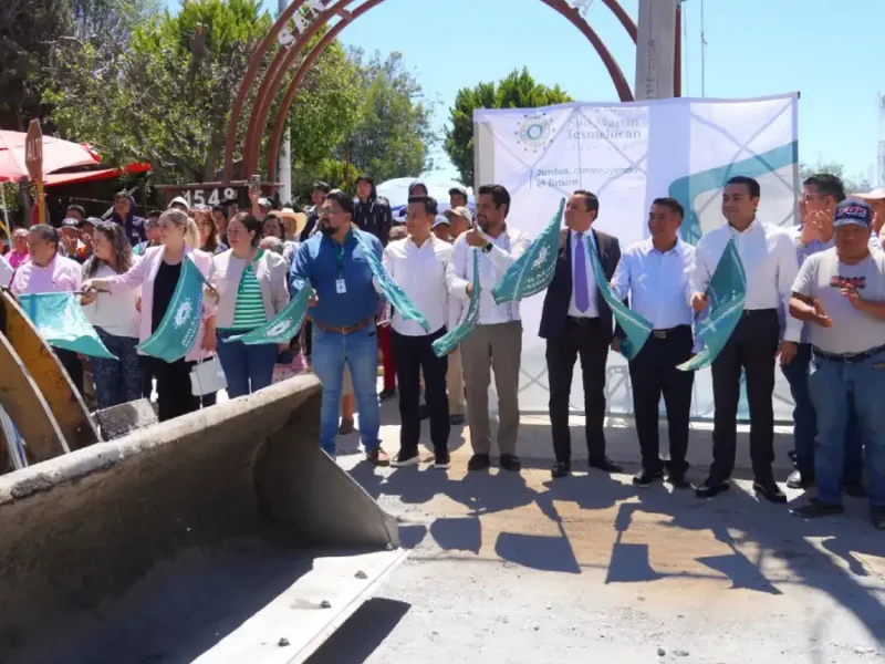 Gobierno de Texmelucan inicia rehabilitación de 1.4 km de red de drenaje sanitario en carretera de San Juan Tuxco