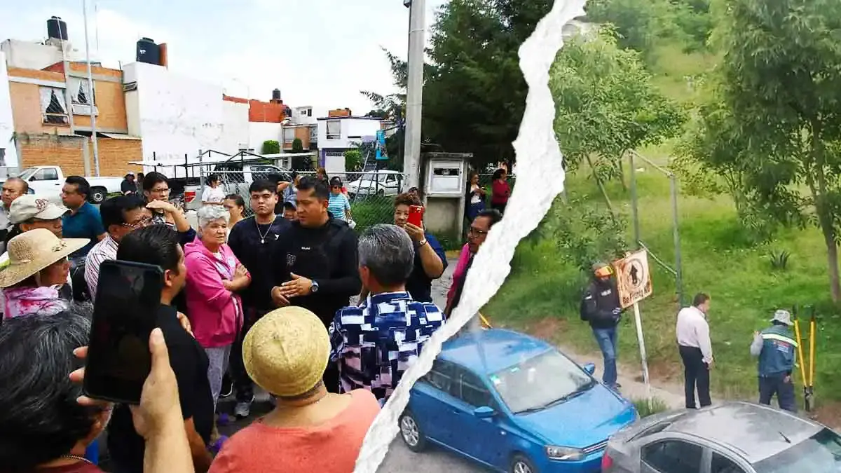 Habitantes de Bosques del Pilar en Puebla denuncian despojo de áreas verdes