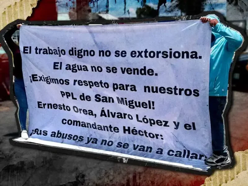 En protesta, familiares de internos exigen control del penal de San Miguel