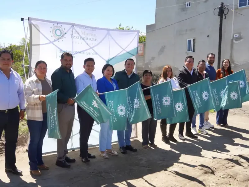 Gobierno de Texmelucan invierte más de 6.7 mdp en pavimentación de calle en Tlanalapan