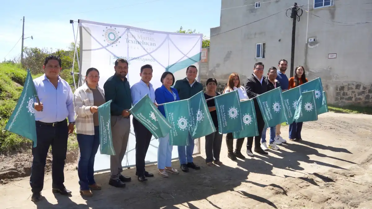 Gobierno de Texmelucan invierte más de 6.7 mdp en pavimentación de calle en Tlanalapan