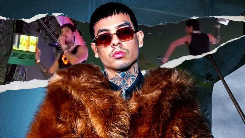 Natanael Cano golpea a su DJ y destroza su equipo durante el Baja Beach Fest