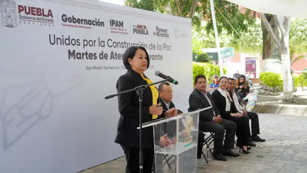 En Texmelucan, se registran 81 personas al programa reencuentro familiar en la Jornada de Atención Migrante