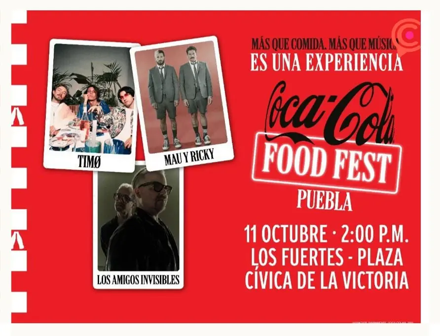 Coca Cola Food Fest regresa a Puebla este 2025; ellos son los artistas confirmados