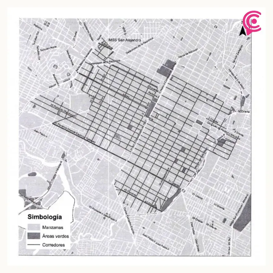 Calles que conformarán el polígono de parquímetros San Alejandro-Ortopedia; arrancarán en octubre