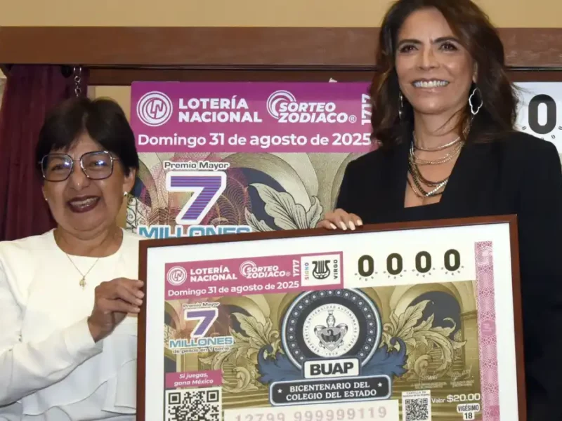 Lotería Nacional emite billete conmemorativo del bicentenario del Colegio del Estado