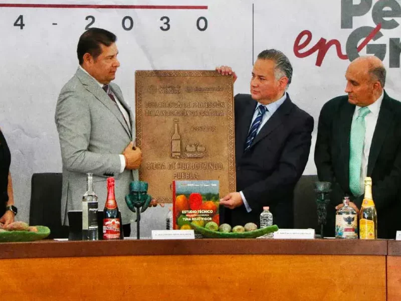 Sidra de Huejotzingo recibe distintivo Indicación Geográfica del IMPI