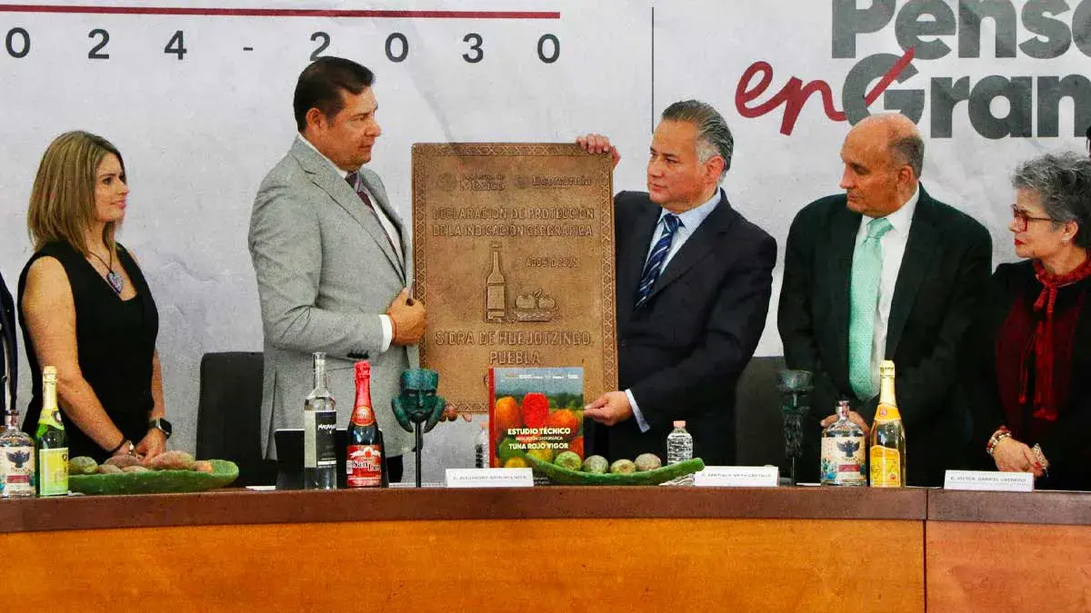 Sidra de Huejotzingo recibe distintivo Indicación Geográfica del IMPI