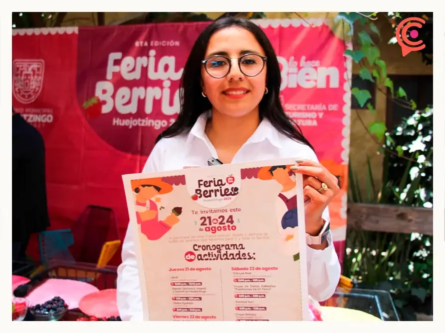 Anuncian la Sexta Edición de la Feria de las Berries en San Diego Buenavista, Huejotzingo