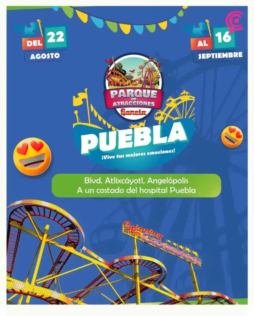 Parque de atracciones itinerante llega por primera vez a Puebla; estará en Angelópolis