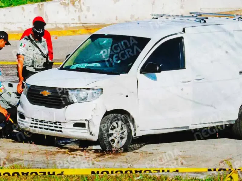 Guardia Nacional asegura camioneta robada tras balacera en Amozoc, Puebla; hay dos detenidos