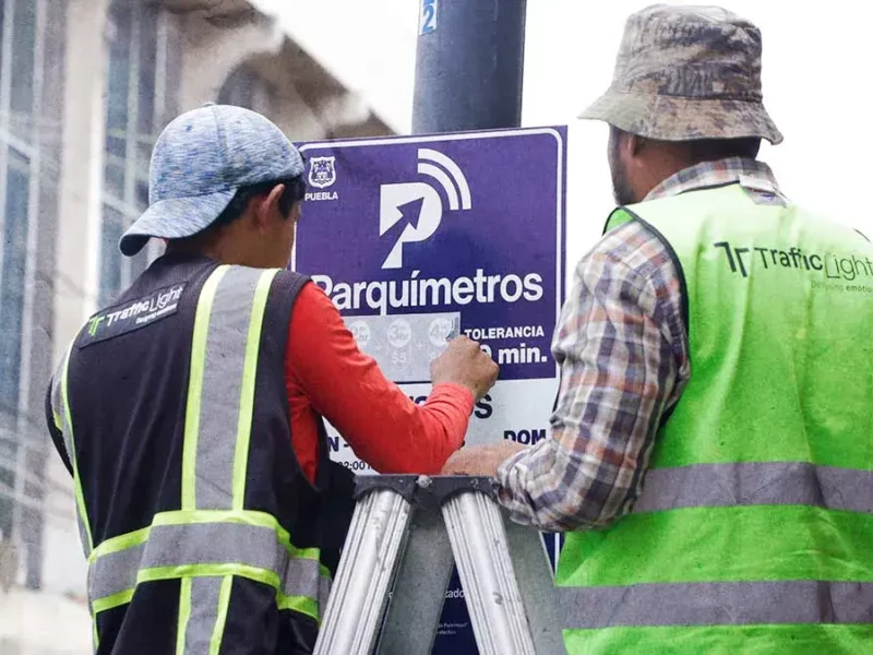 Advierten colocación de nuevos parquímetros en Puebla capital para 2026