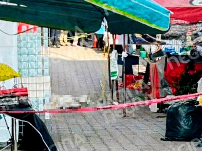 Adulto mayor murió por paro cardiorrespiratorio en la Feria del Chile en Nogada, en San Andrés Calpan
