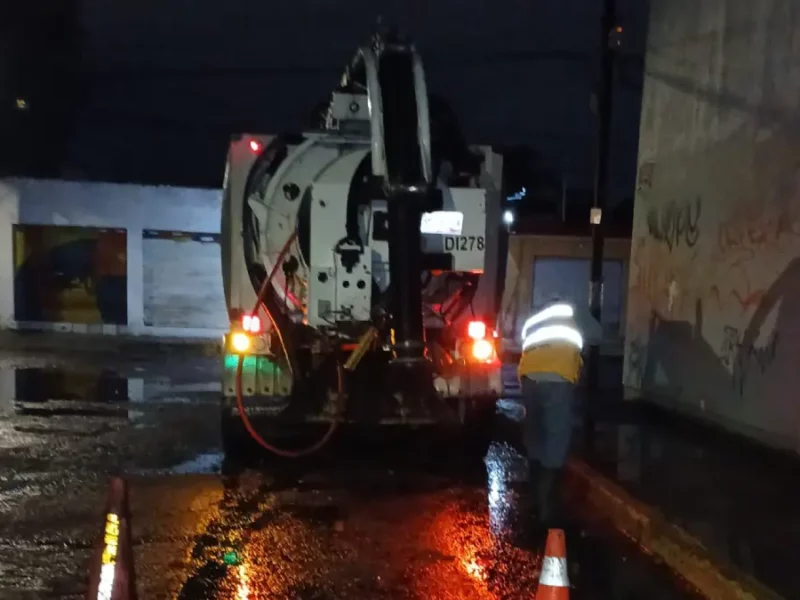 Comité Tláloc responde con eficacia, 15 puntos críticos intervenidos tras fuerte lluvia: Gobierno de la Ciudad y Agua de Puebla