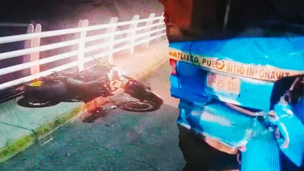 Mujer copiloto murió tras choque de motocicleta en Atlixco, Puebla; conductor quedó herido