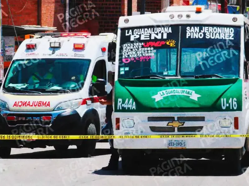 Mujer murió atropellada por Ruta 44A frente al hospital del IMSS de La Margarita en Puebla