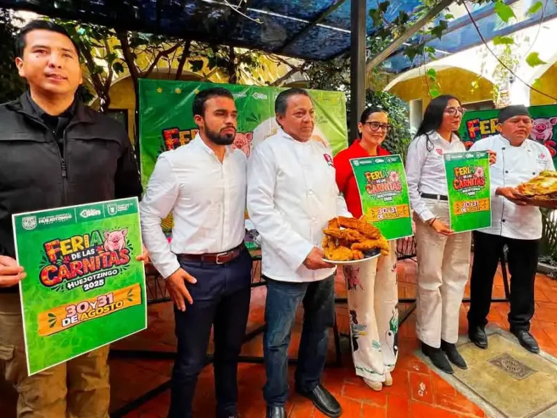 Maciza, cueritos y más encontrarás en la Feria de las Carnitas 2025 de Huejotzingo