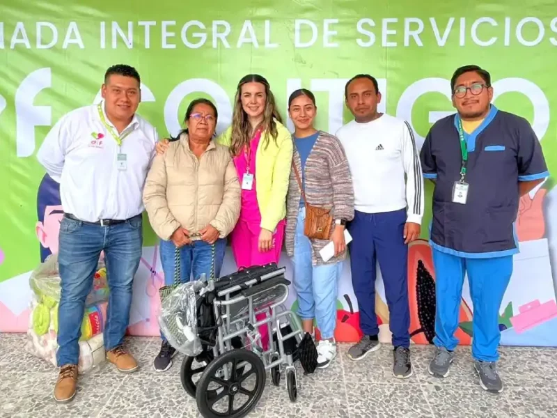 DIF de Texmelucan mejora calidad de vida de personas con la entrega de aparatos ortopédicos