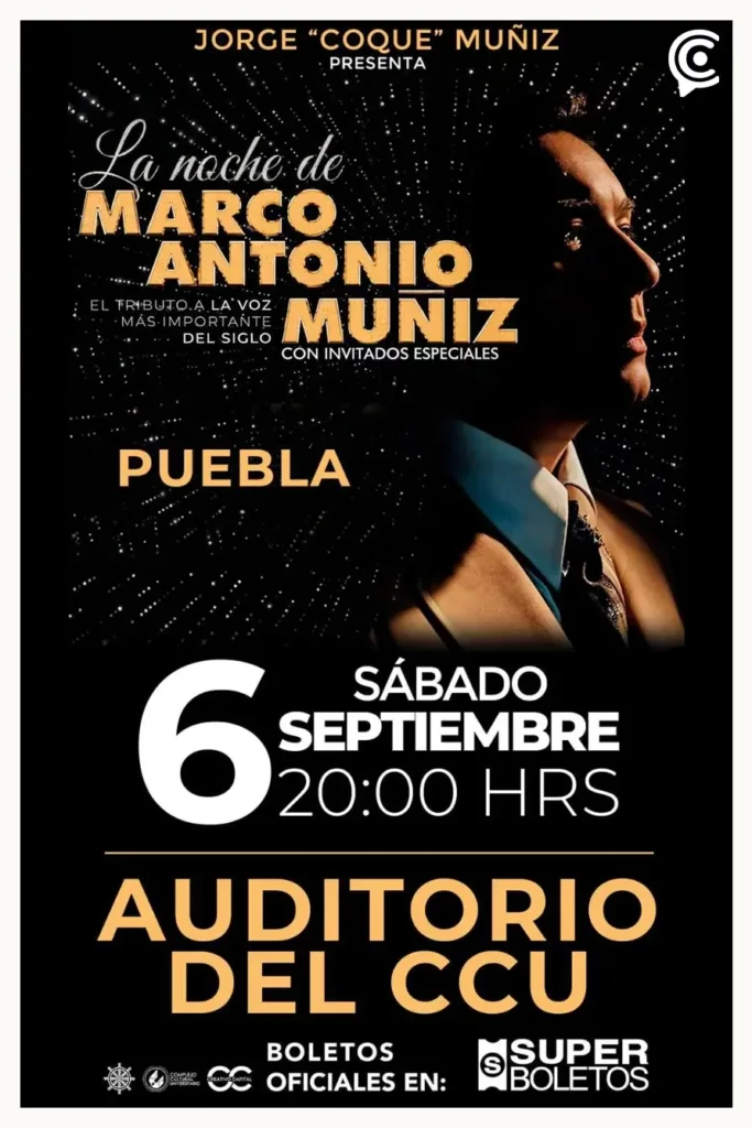 Jorge Muñiz llega a Puebla con “La Noche de Marco Antonio Muñiz”, un tributo a su padre